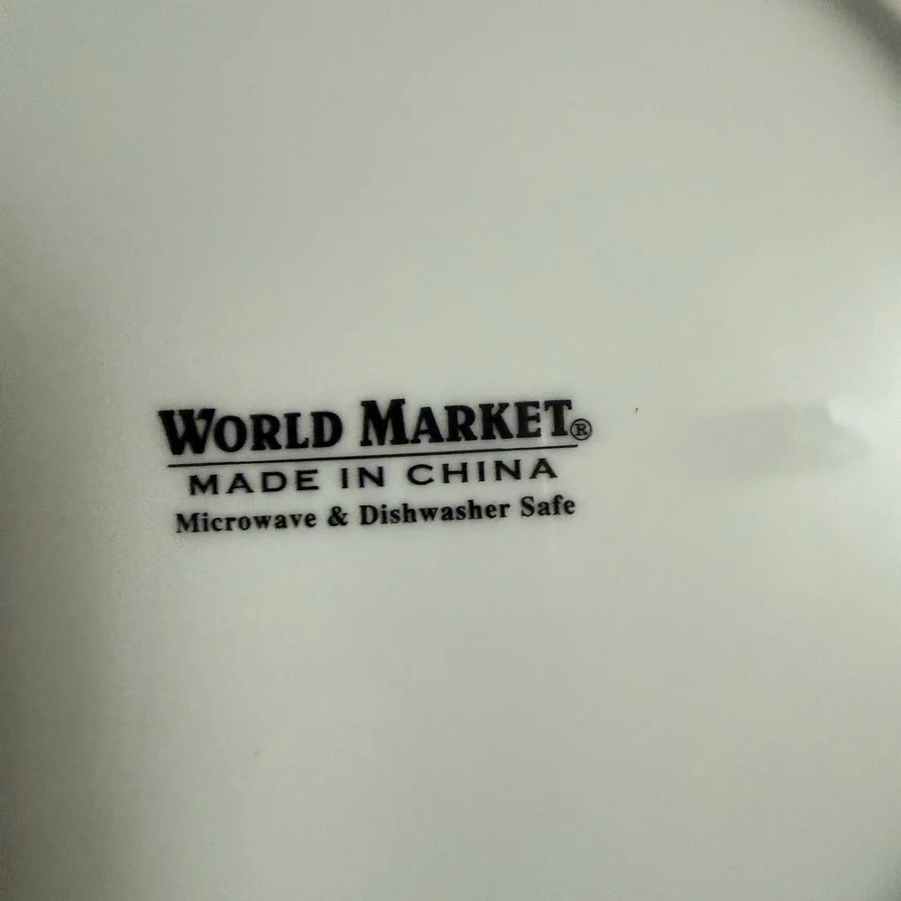World Market BUNNY RABBIT HOLDING BLUE EGG 8